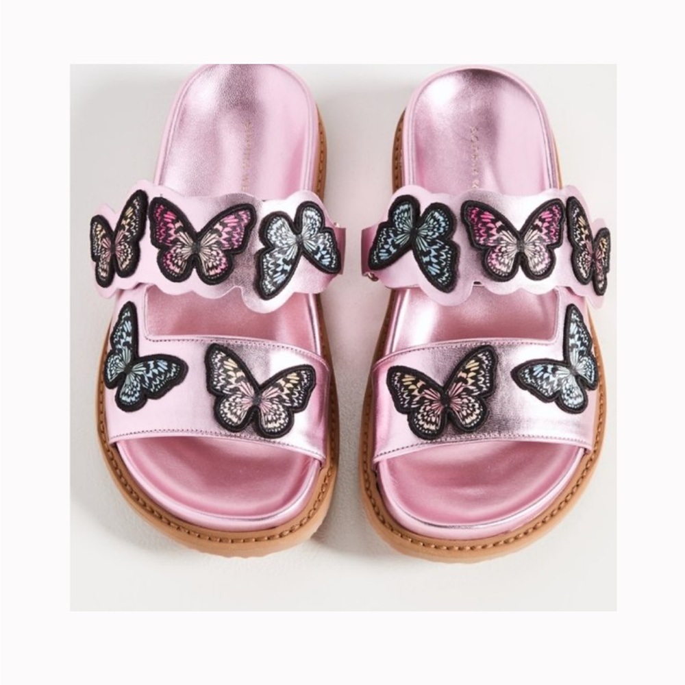 Sophia Webster Pink Butterfly Sandals